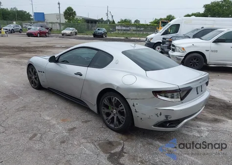 2013 Maserati Granturismo Mc/Sport из США, поврежденный, VIN ZAM45VLA8D0072490